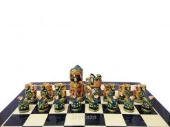 wooden chess pieces