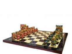 wooden chess pieces