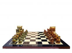 wooden maharajah chess pieces
