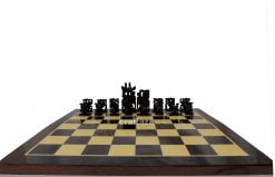 wood hand carved chess set