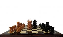 wood hand carved chess set
